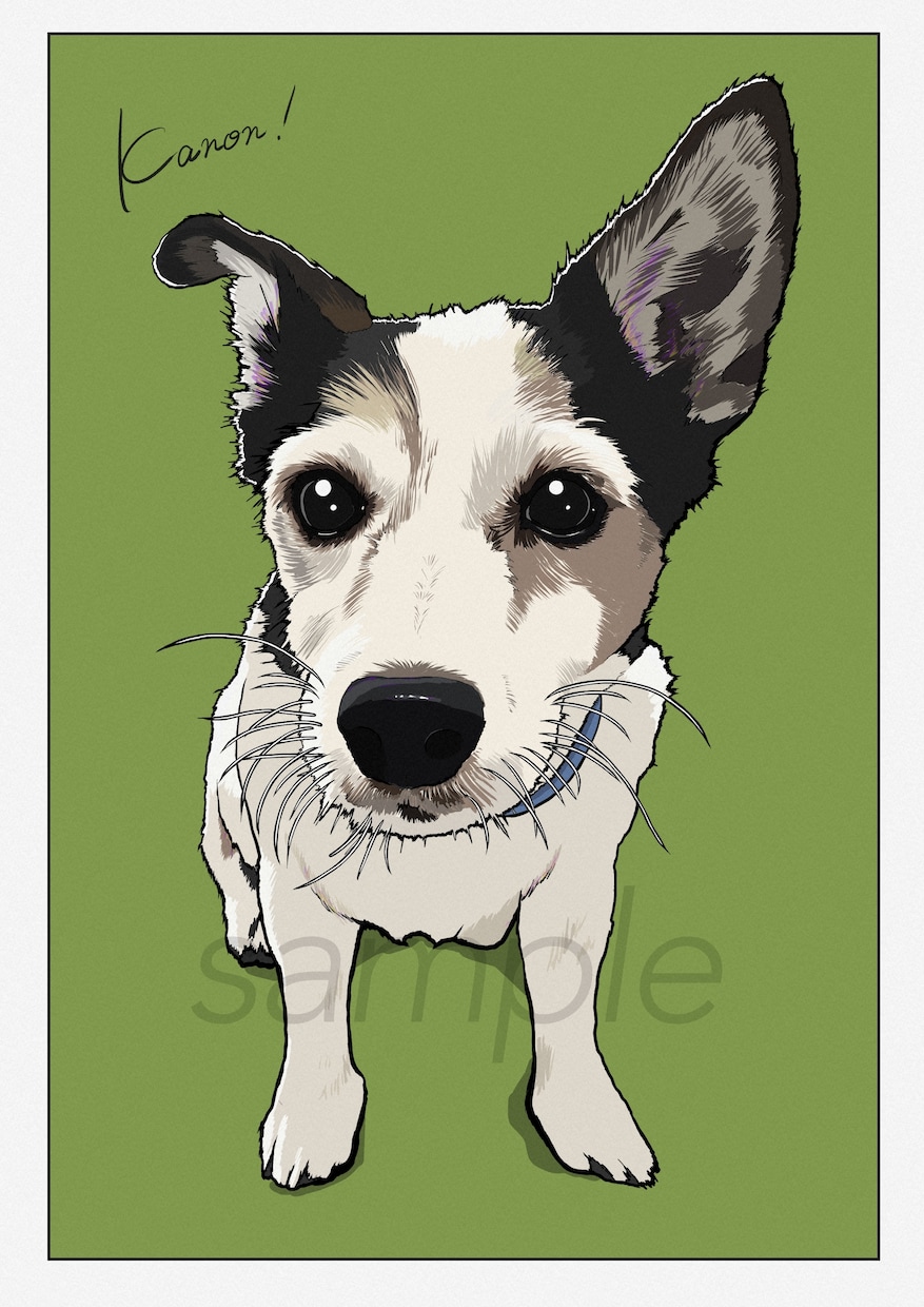 そっくりお洒落！ペット・動物の似顔絵描きます SNSアイコン／プロフィール／プレゼント／インテリアなどに◎ イメージ4