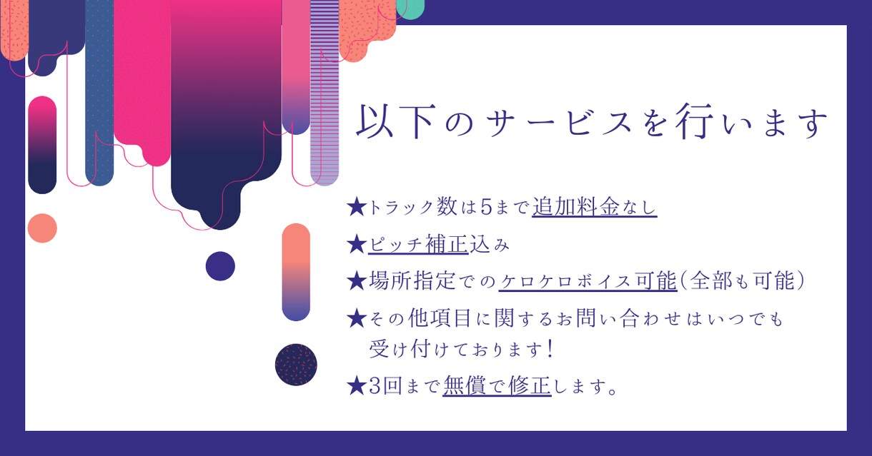 歌ってみたMIX・マスタリングさせていただきます 独自の技術で高品質なMIX,マスタリングを行います！ イメージ2