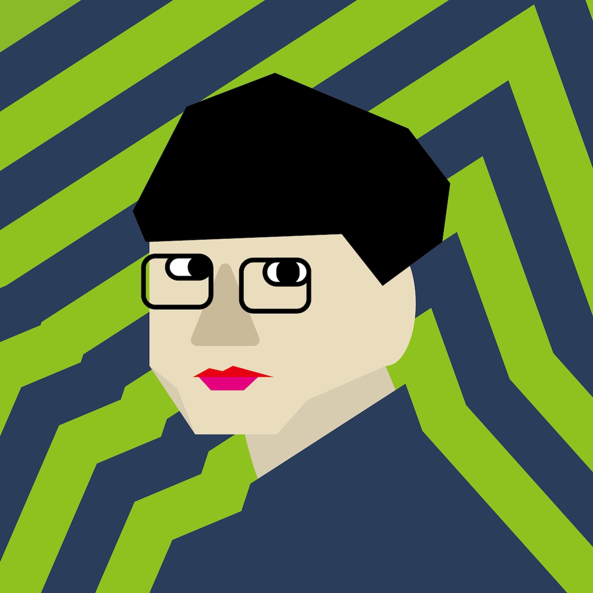 ゆる系デフォルメ幾何学アイコンつくります 幾何学だけどかわいくゆるいデフォルメイラストをお描きします！ イメージ5