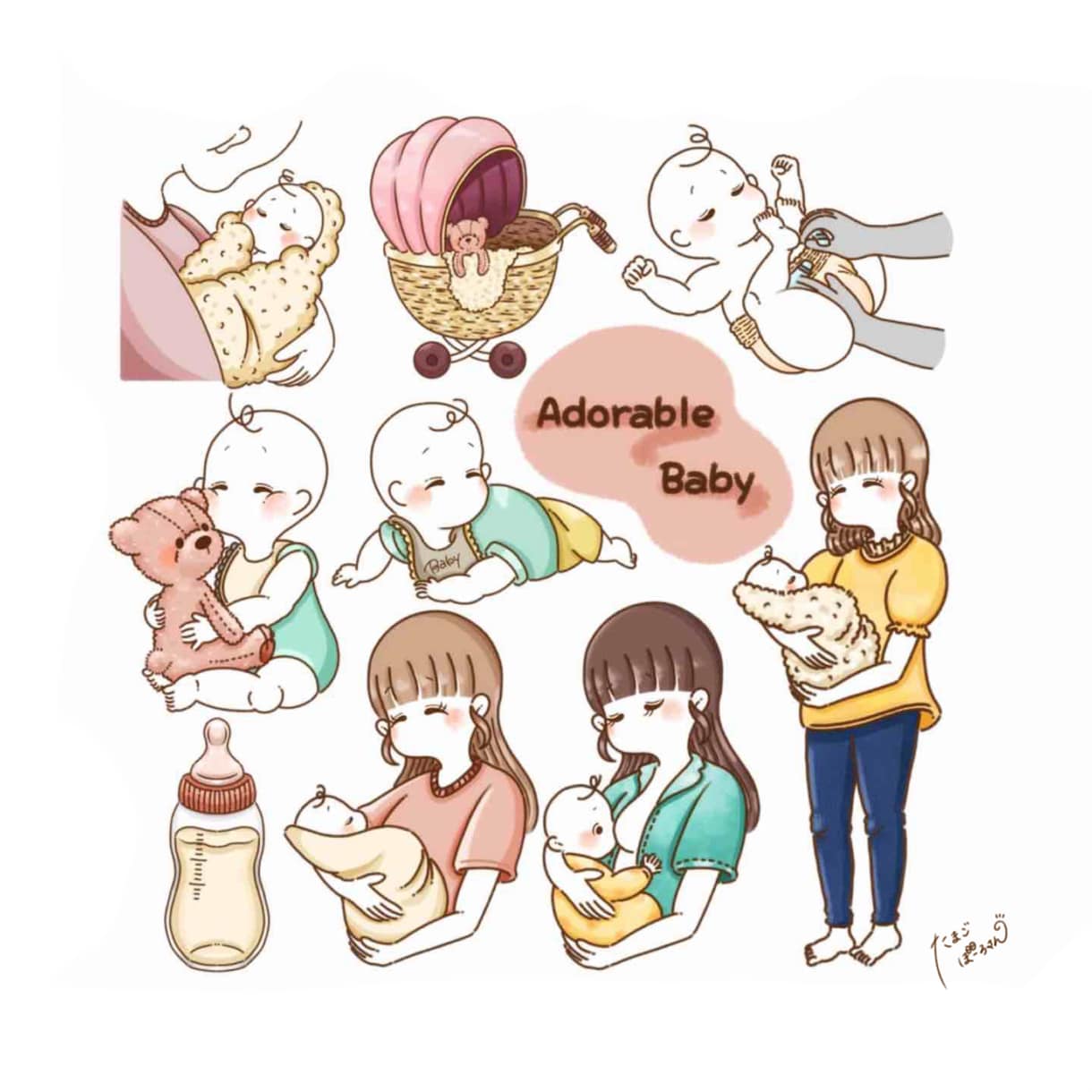 ゆるりとかわいいシンプルイラストお描きします アイコンにおすすめ！美大卒イラストレーターがお描きします◎ イメージ6