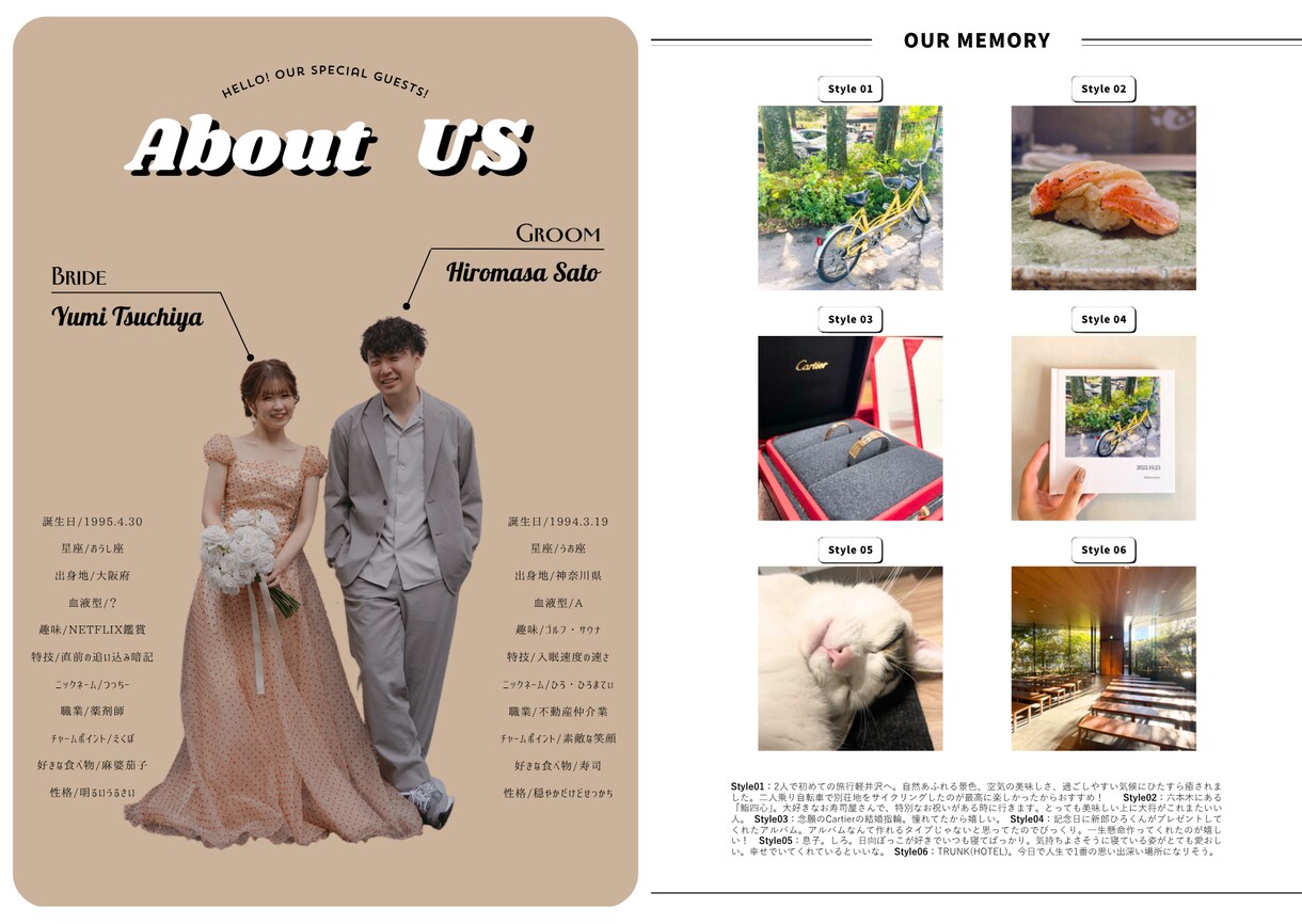 人気雑誌風プロフィールブック作成します フルオーダー可能◎おしゃれな雑誌風プロフィールブック イメージ3