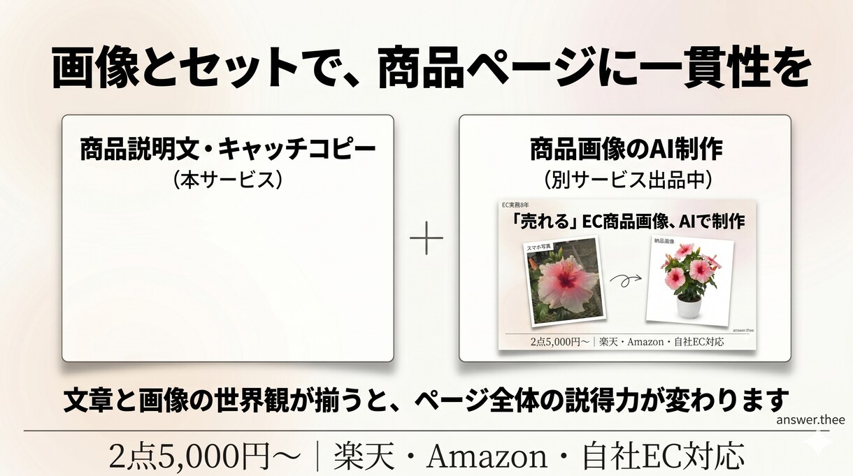 楽天で売れた経験者が商品説明文を作成しますます 8年の楽天実務とAIで、検索に強く購入につながる文章を イメージ8
