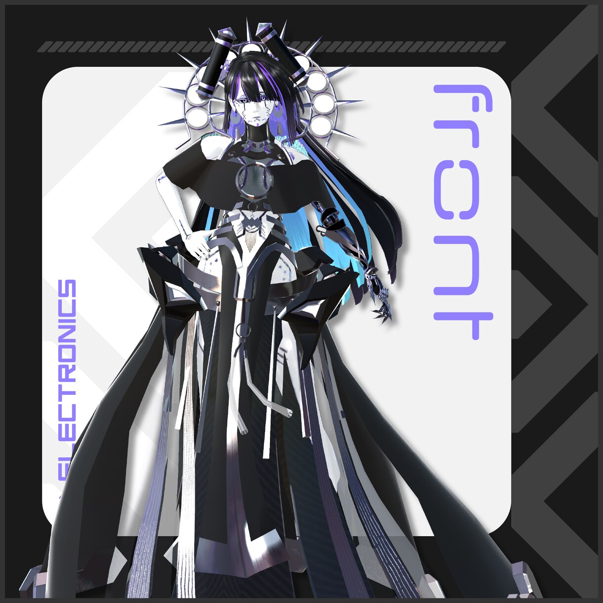 3Dモデル(Vtuber/VR向け)を制作します キャラモデル受賞歴3回　デザイン性の高いハイエンドな仕上がり イメージ7