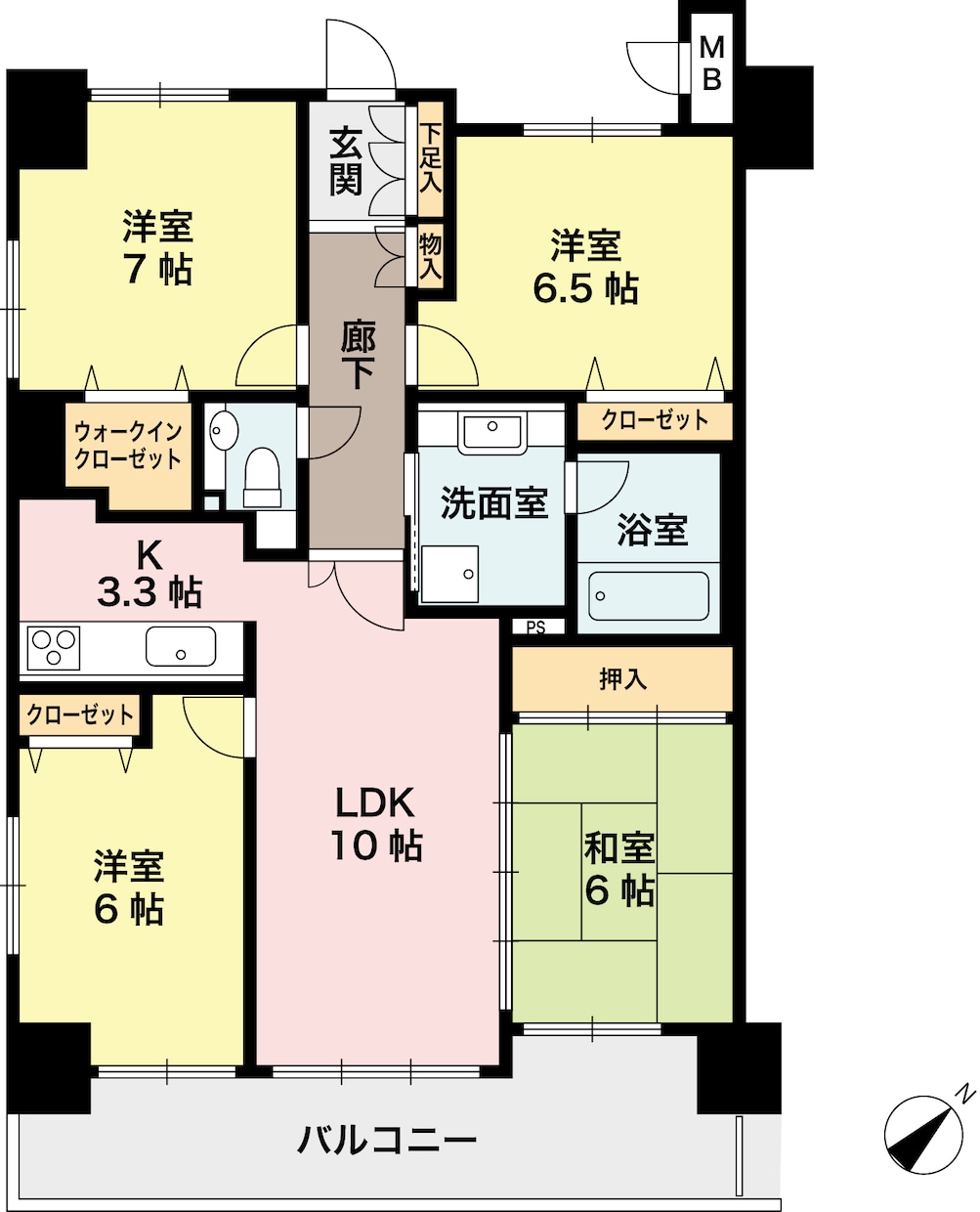不動産物件の間取り図を作ります Illustratorできれいに作ります イメージ5