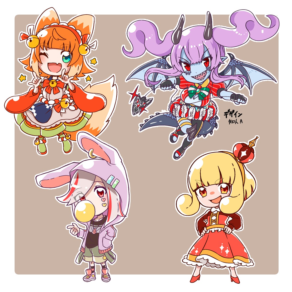 ちびキャラ・ミニキャラ・SDキャラ承ります いきいきとしたかわいらしいキャラに仕上げます！ イメージ2
