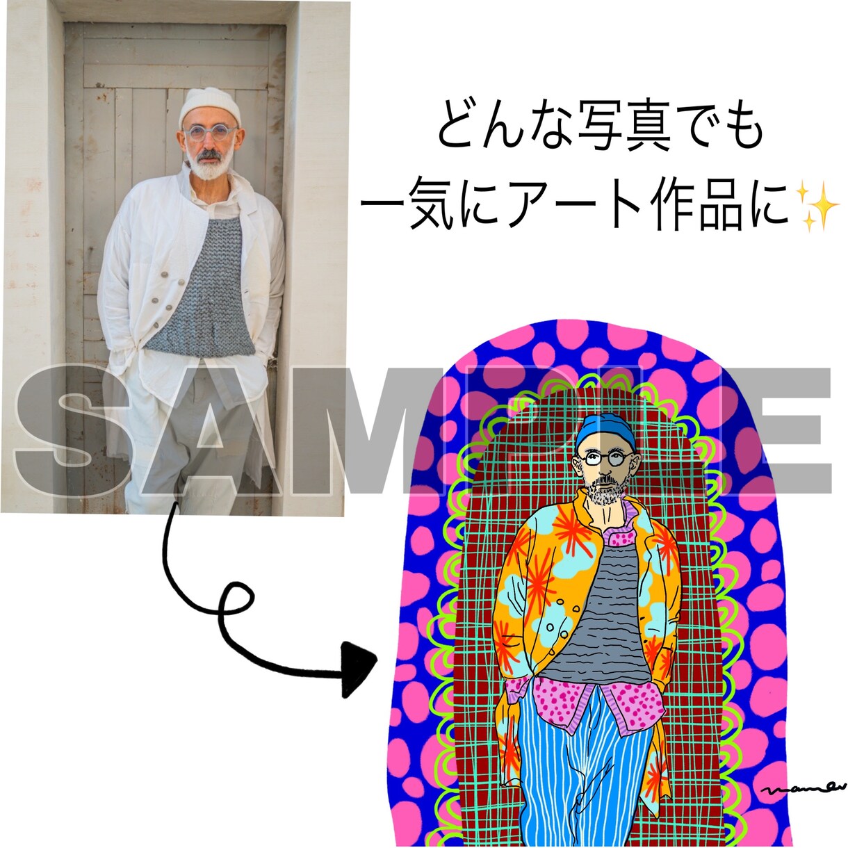 個性的！アイコン作成します SNSで目を惹くカラフルなアイコンにしませんか？ イメージ1