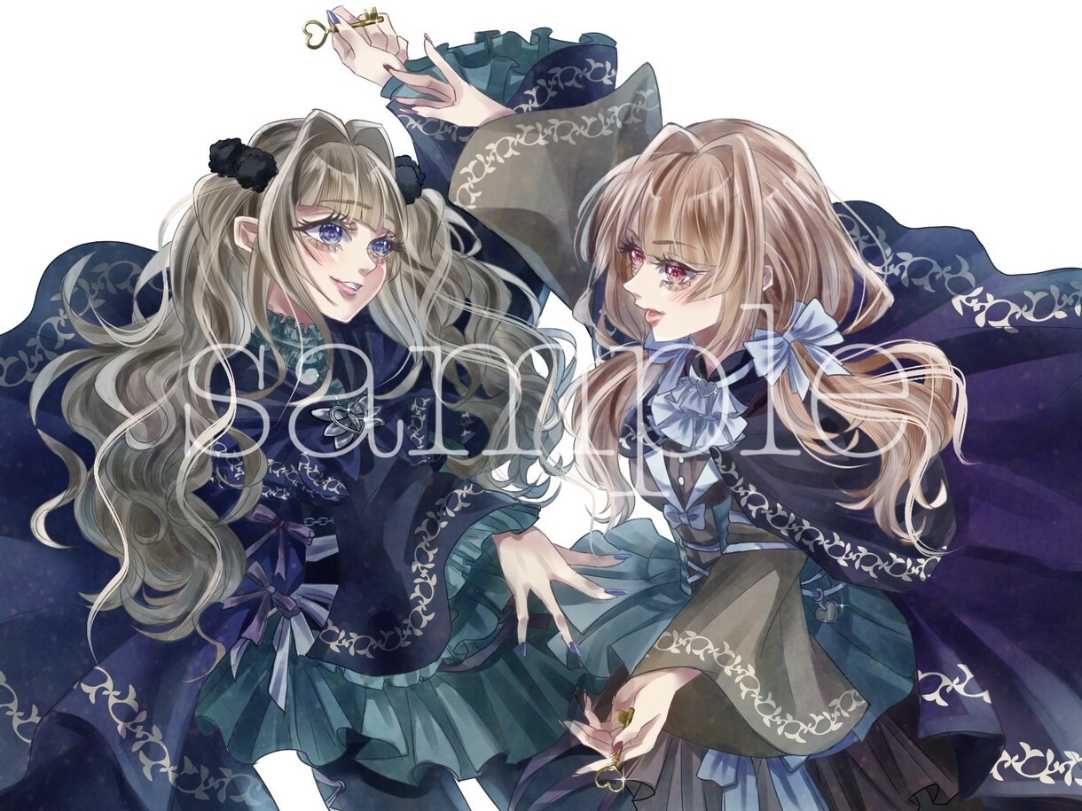1枚絵・動画や配信に！綺麗で映えるイラスト描きます 1枚絵・歌みた/MVイラスト・配信用・グッズや表紙へ イメージ4