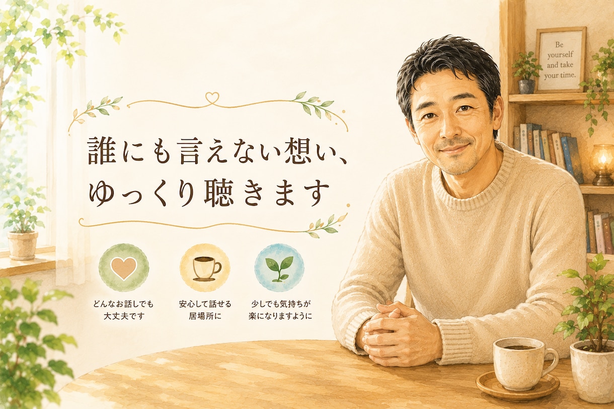 もう疲れた…、そんな時に気軽に話せる相手になります 1人で抱え込む前に、気持ちを吐き出してください イメージ1