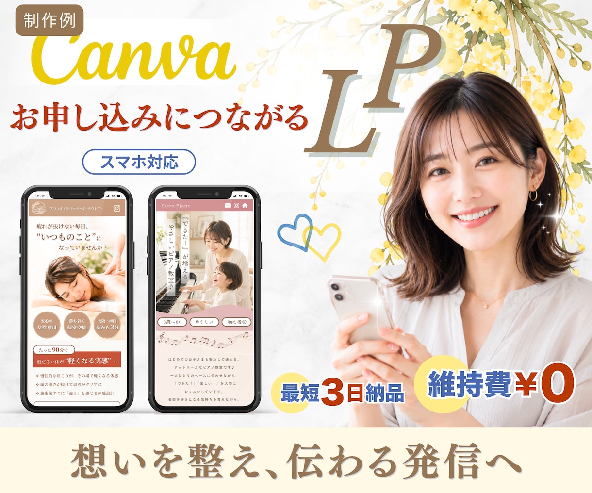 ご依頼につながるココナラ出品画像を制作します 視認性を大事に、見やすく・わかりやすいデザインに整えます◎ イメージ4