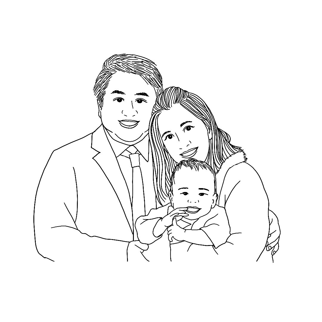 お子様やご家族の似顔絵イラストを作成します SNSアイコンや記念日のプレゼントにおすすめ イメージ3