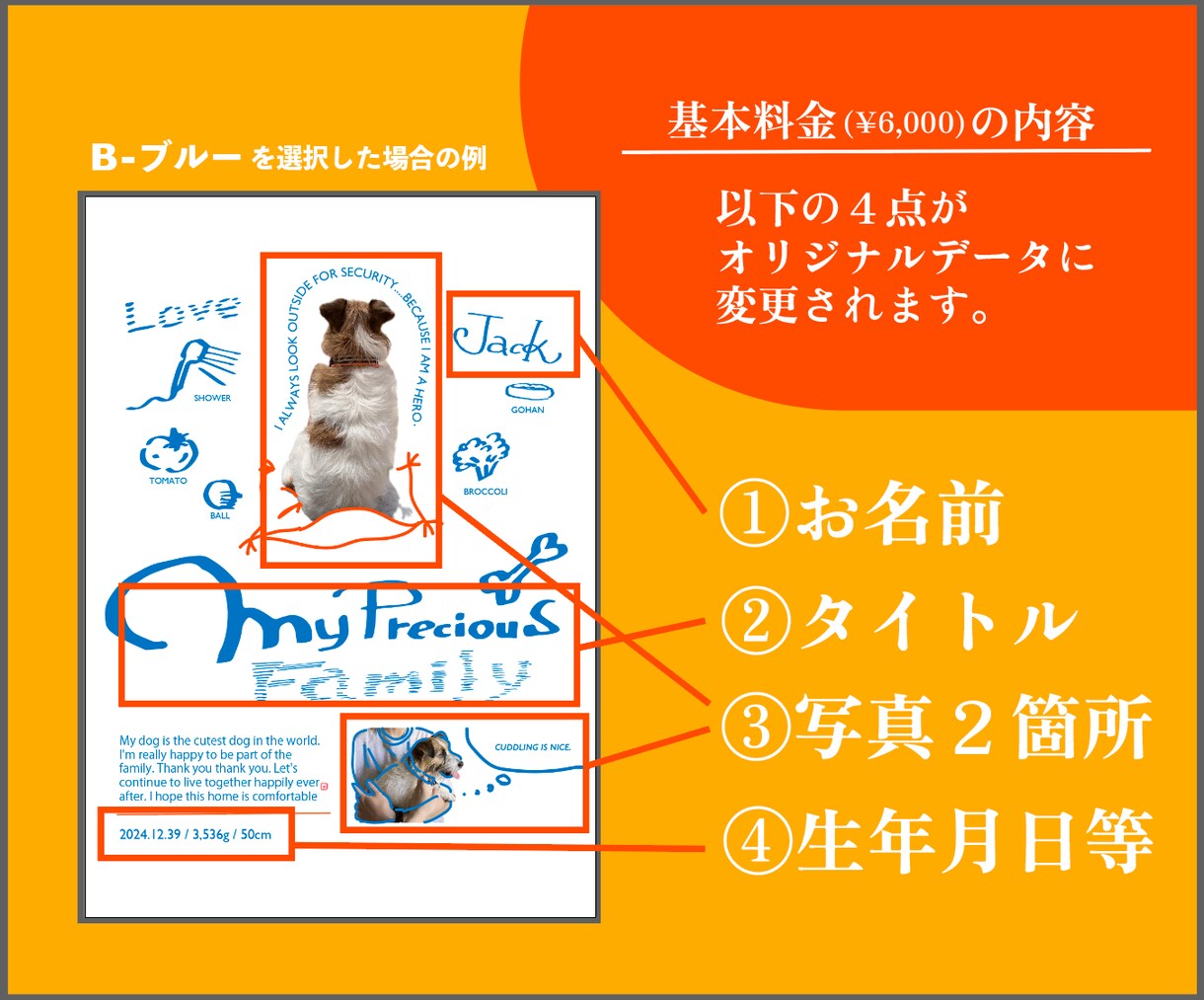 ペットもベビーも！"うちの子ポスター"作成します ポスター制作(企業含む)実績多数！現役デザイナーが手がけます イメージ2