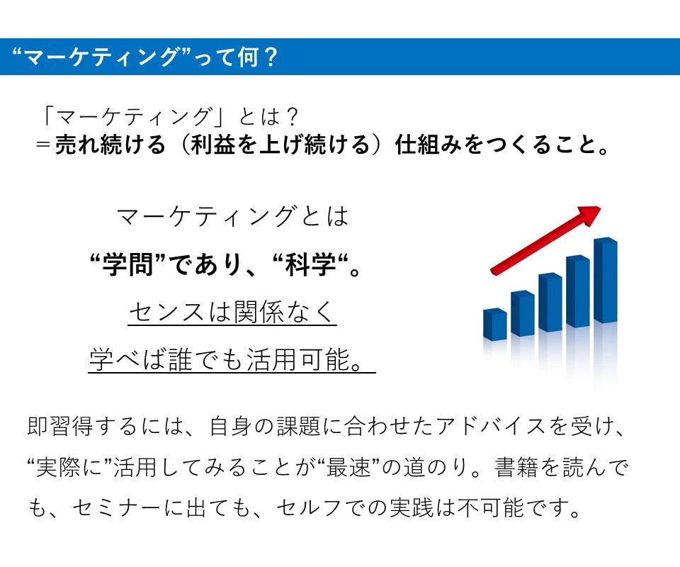 マーケティング。売れる戦略をアドバイス致します 一部上場企業の現職マーケター。戦略アドバイスから資料添削まで イメージ3