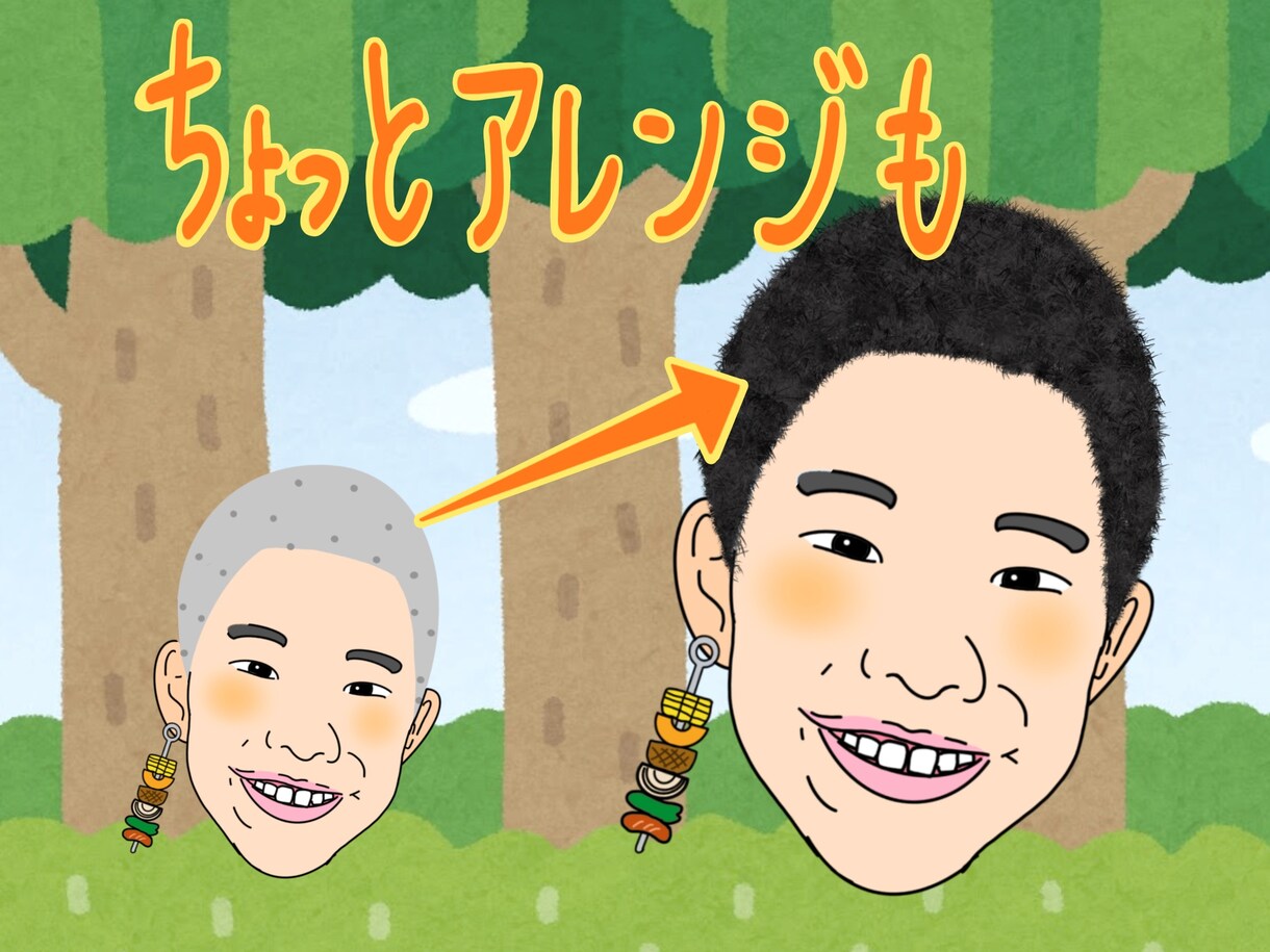 アイコンに使えるちょっとリアルな似顔絵描きます 早い　安い　ちょっとリアルな似顔絵屋さん イメージ2