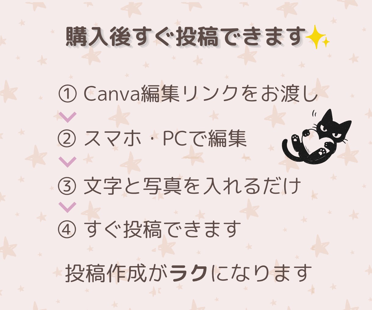 文字入れで完成！時短インスタ投稿テンプレ届けます 台本付きで迷わず書ける！サロンや個人事業主様向けの豪華セット イメージ5