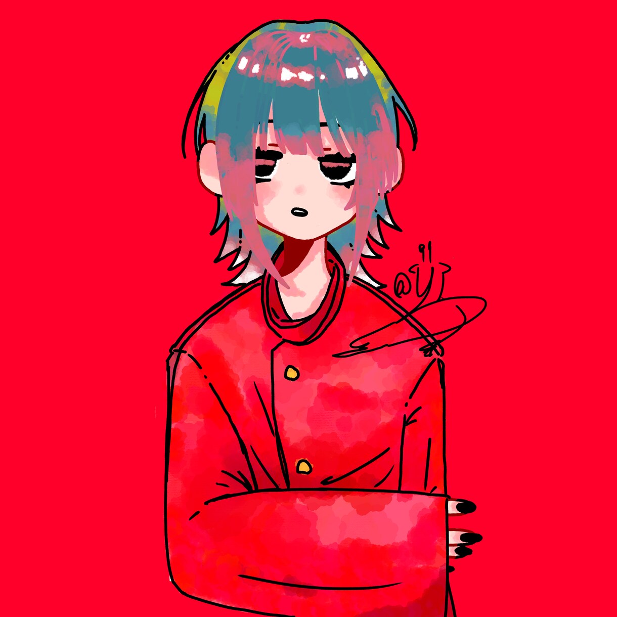 アイコン・イラスト女の子可愛く描きます 私の得意なミステリアスな感じで可愛い女の子を描きます！ イメージ5