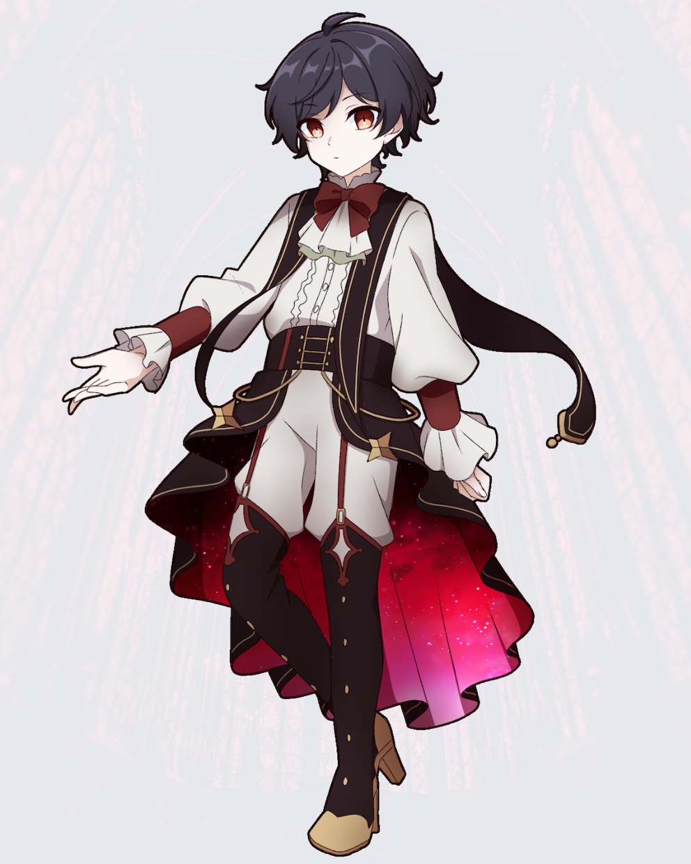 オリジナルキャラクターの全身イラストを制作します パキッとした絵柄