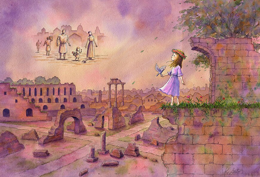 ファンタジックなイラスト、水彩風景画など描きます 手描きのイラストレーターが心に響く絵を届けます。 イメージ3