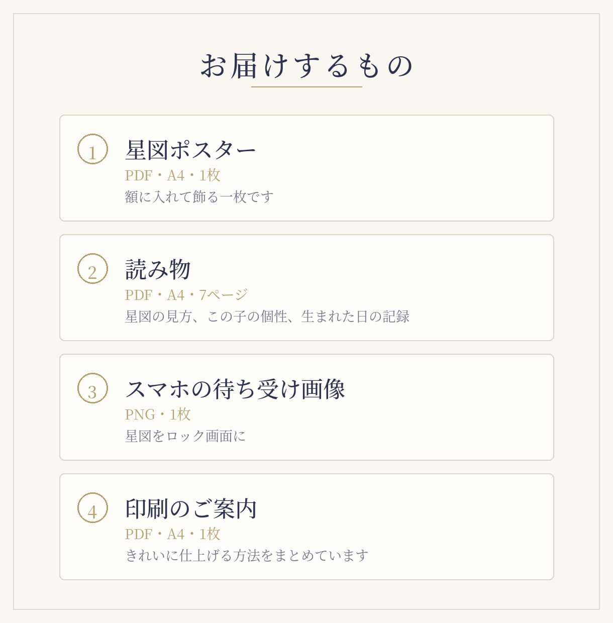 出産祝いに  生まれた瞬間の星図をポスターにします 名前を残す命名書の隣に、その子自身を残す一枚を。 イメージ9