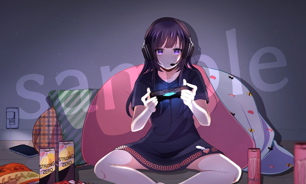 商用利用＋オマケ付き♪ヘッダーやサムネを描きます SNSやYouTubeなどで使用できるイラストを描きます イメージ4