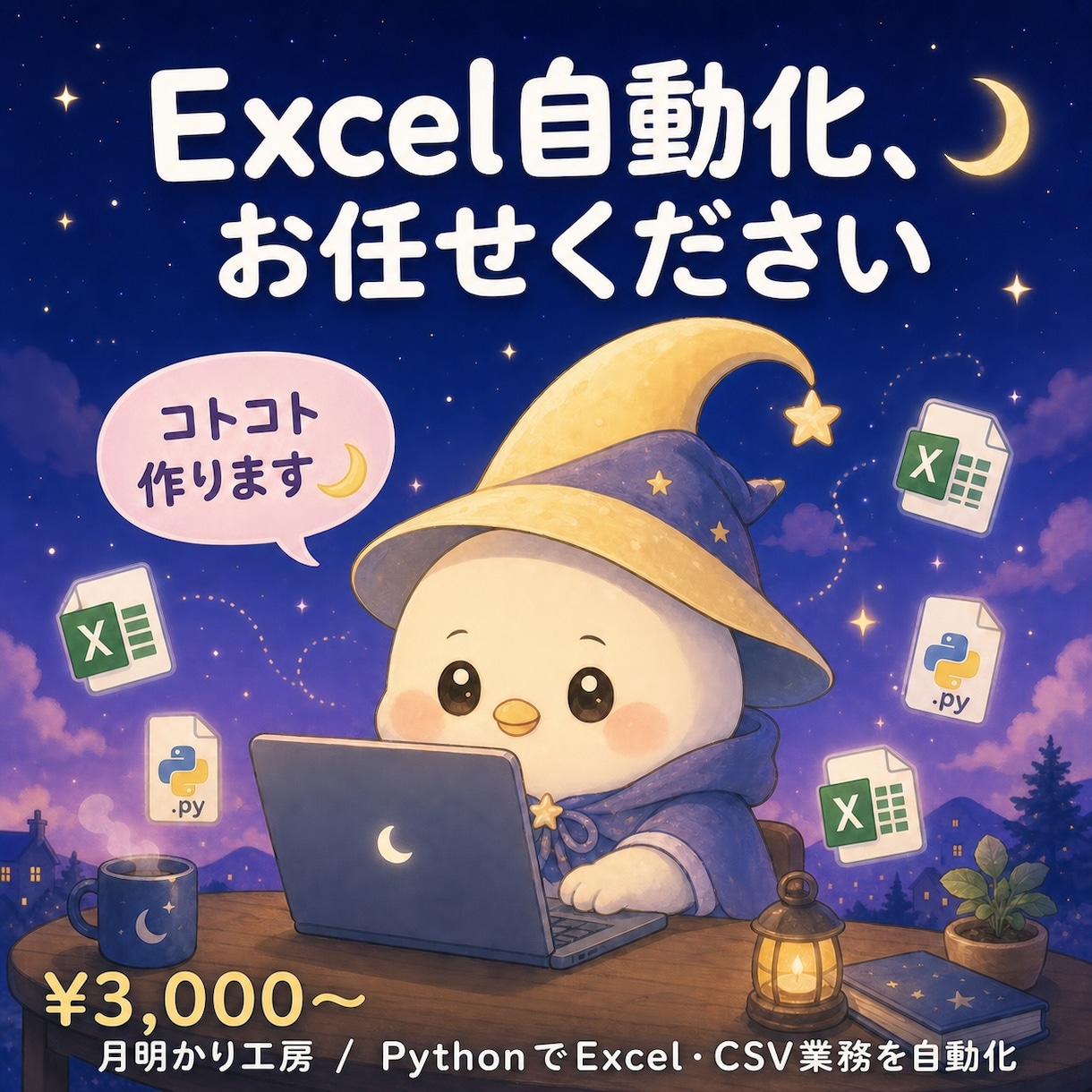 面倒なExcel・CSV作業を自動化します Excel歴11年｜面倒な繰り返し作業をボタンひとつに イメージ1