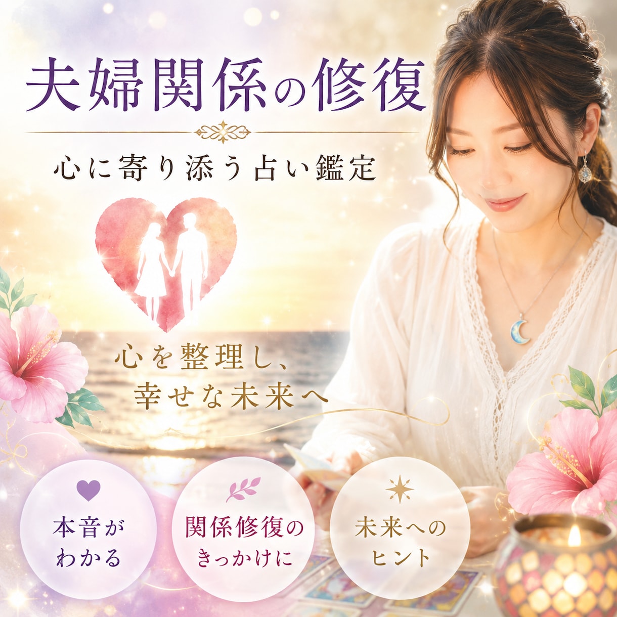 夫婦関係の修復を望むあなたへΙお悩みに寄り添います 心を整理する時間を作りあなたに必要なメッセージをお伝えします イメージ1