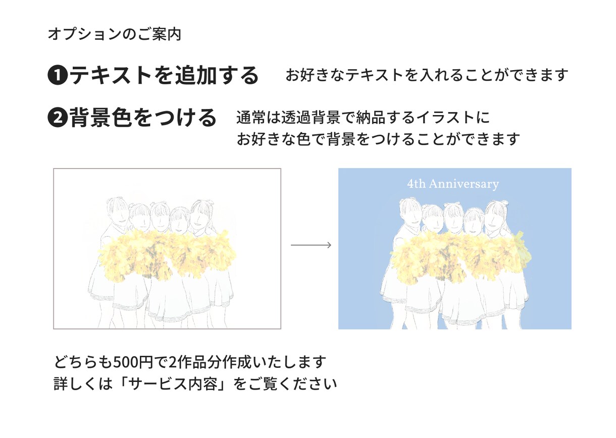 イラスト1枚1000円で美大生が作成します プロでなくてもいいという人におすすめ！心を込めて描きます イメージ9