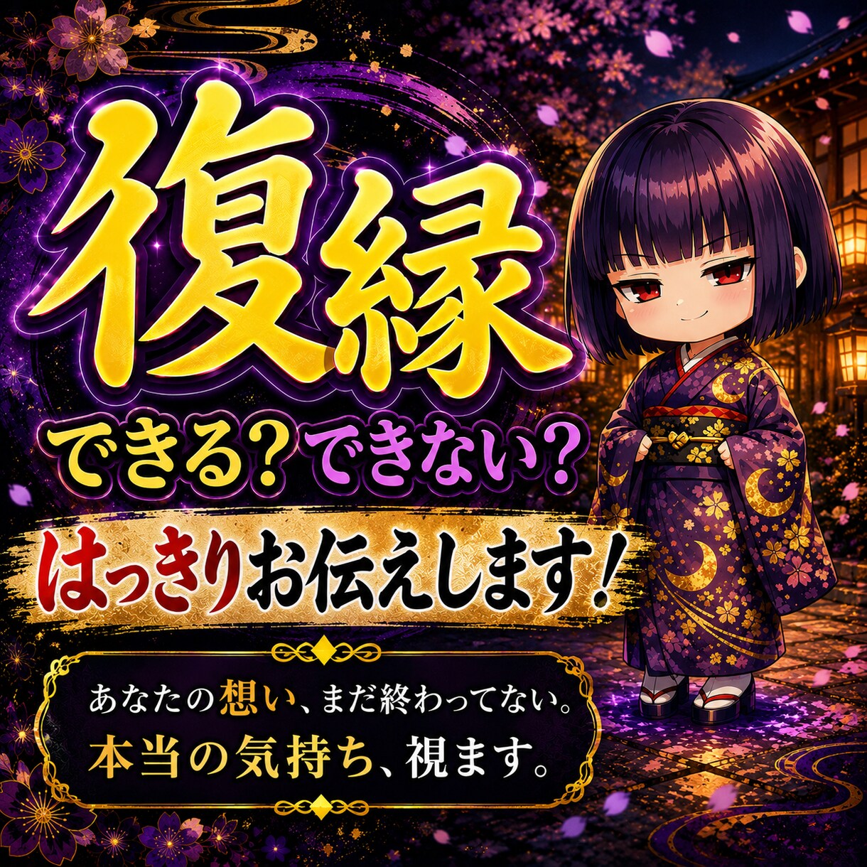 復縁できる？できない？あの人の本音を忖度せず視ます 「復縁の可能性」と「相手の本音」を、はっきりお伝えします イメージ2