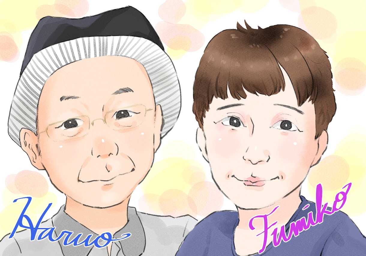 大量購入可！優しい雰囲気の似顔絵描きます 子供からお年寄り、ペットまで。大人数も対応します。 イメージ10