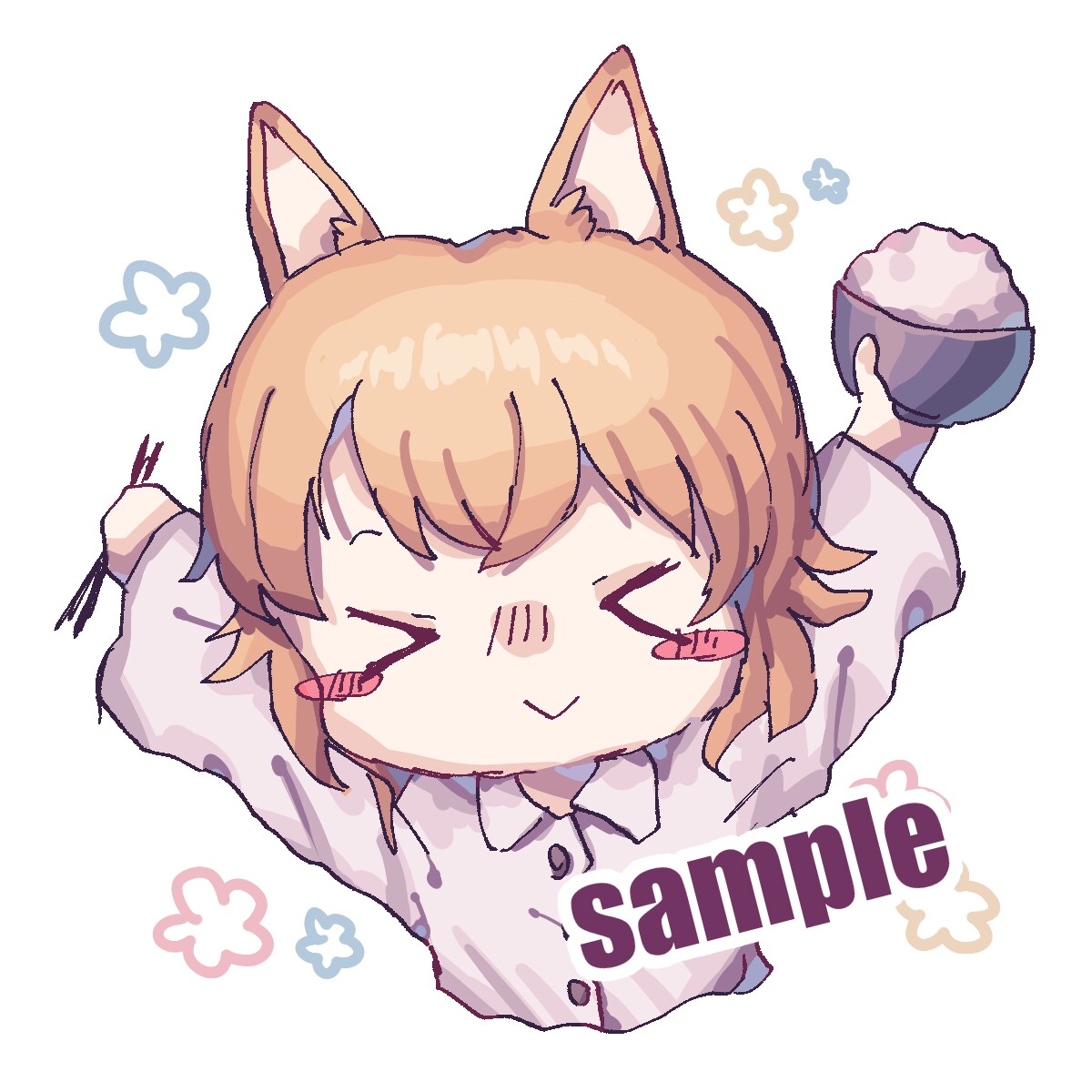 可愛くてふわふわした女の子のアイコンをお届けします 個性的な絵柄のかわいい女の子のアイコンを素早く描きます～！ イメージ9