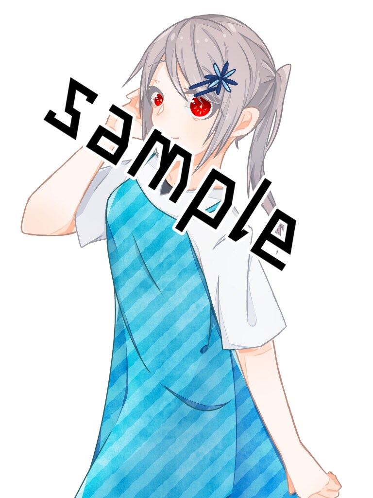 可愛さ満点のイラスト/立ち絵描きます 瞬きGIFも作成可！！かわいいあの子に瞬きさせませんか？？？ イメージ1