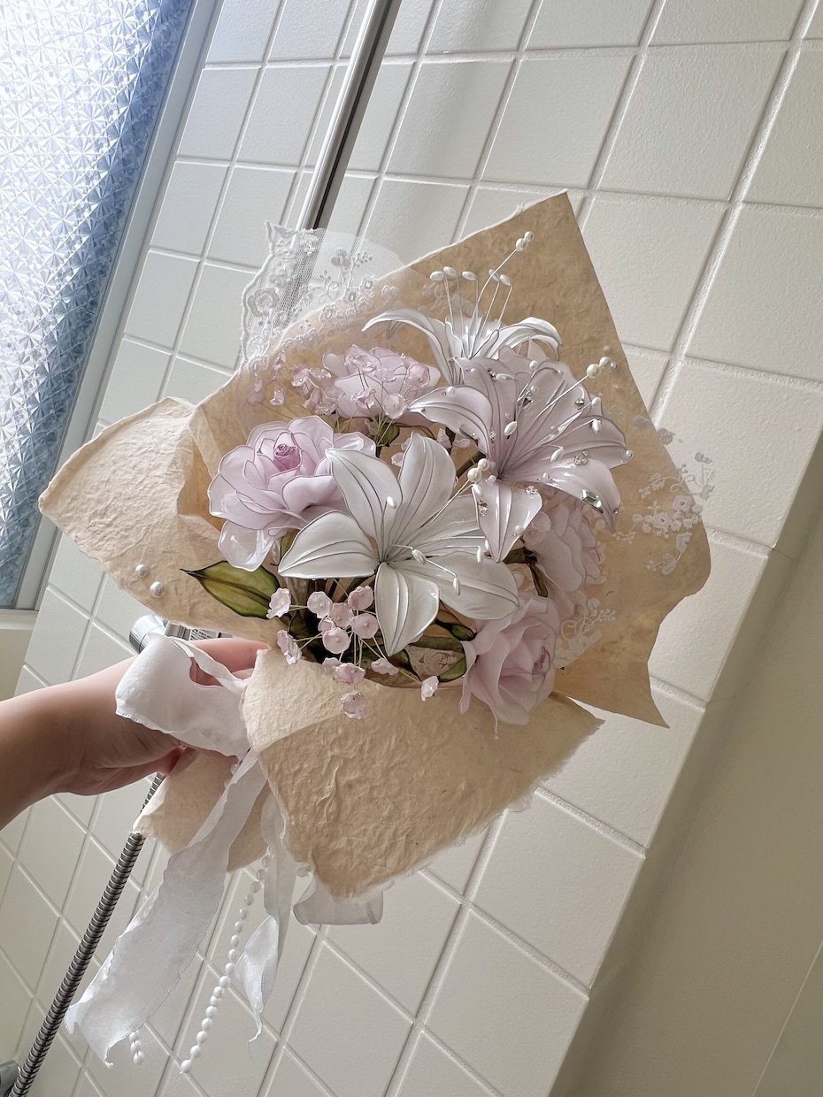 枯れないお花ステンドグラスのようなお花を作ってます 枯れないお花、ステンドグラスのようなお花 イメージ1