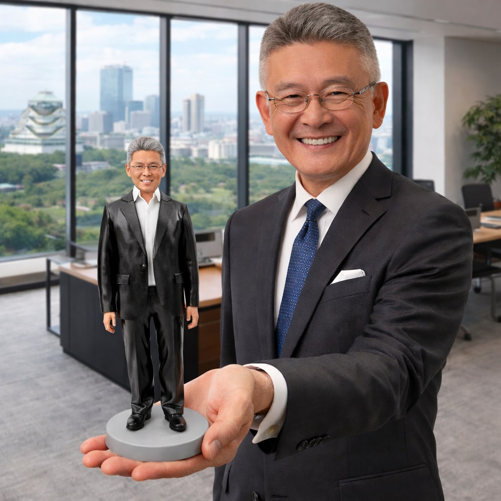 写真から作るオーダーメイドフィギュア 似顔人形ます 社長 昇進・就職・退職祝いに｜上司・同僚への感謝 イメージ1