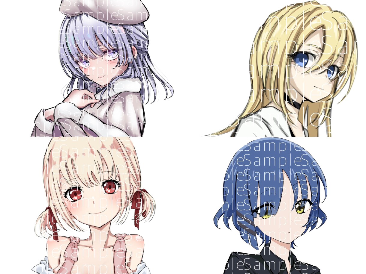 2月末まで特別価格！ 1枚絵/アイコン作成します 版権キャラ/オリキャラ 即日対応可！ご相談だけでも◎ イメージ5