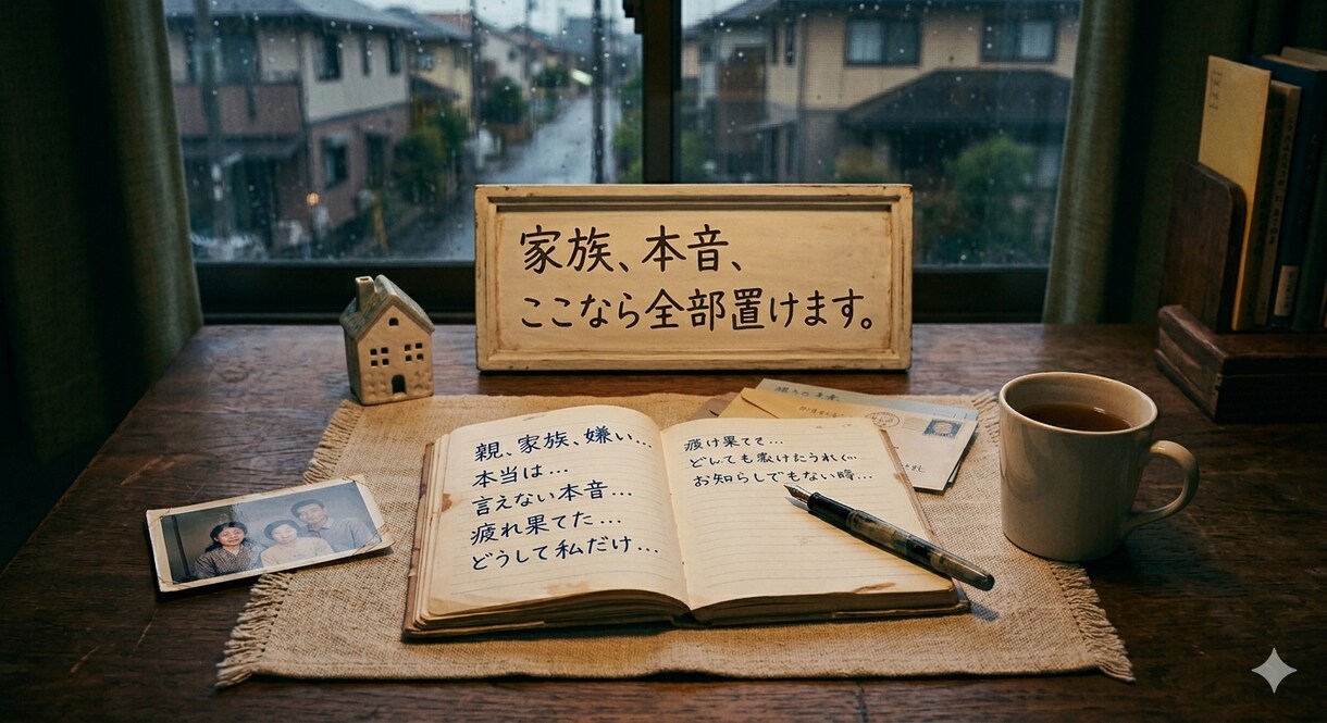 親や家族への本音を吐く場所※綺麗事なしで聴きます 親や家族への本音を綺麗事なしでしっかり聴きます。 イメージ1