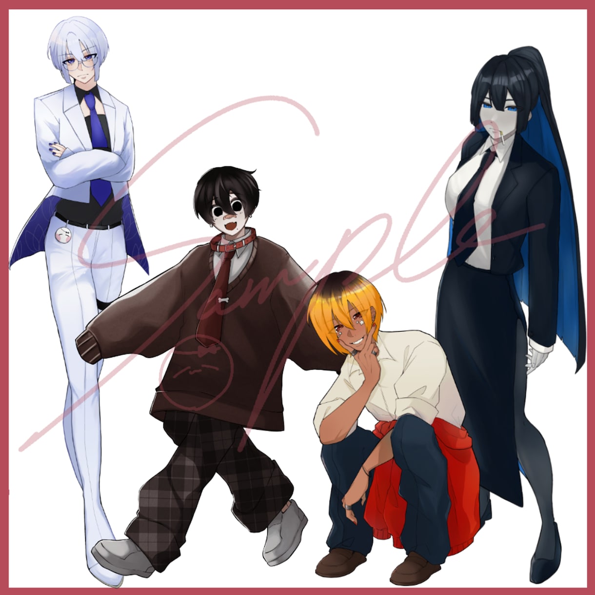 立ち絵イラスト制作承ります TRPG/配信＆動画/ゲーム/オリジナルキャラクター◎ イメージ2