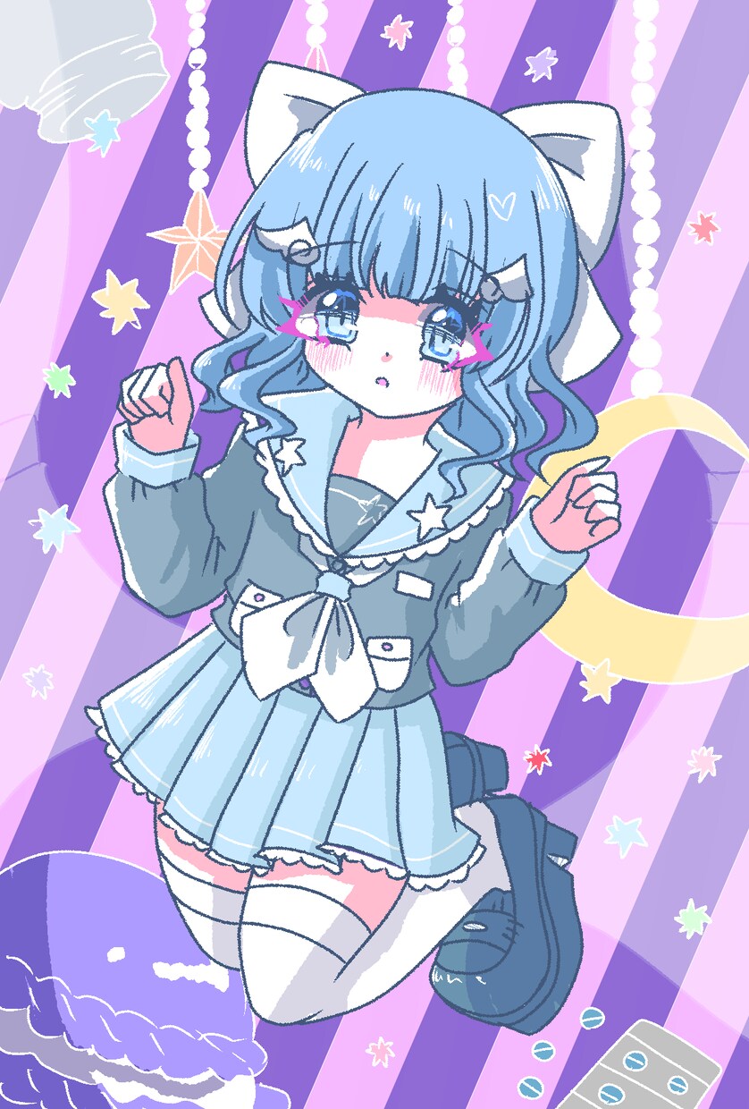 レトロで優しくて可愛いアニメ塗りの立ち絵描きます ゲームの立ち絵やTRPG、IRIAM用イラスト、グッズ用など イメージ2