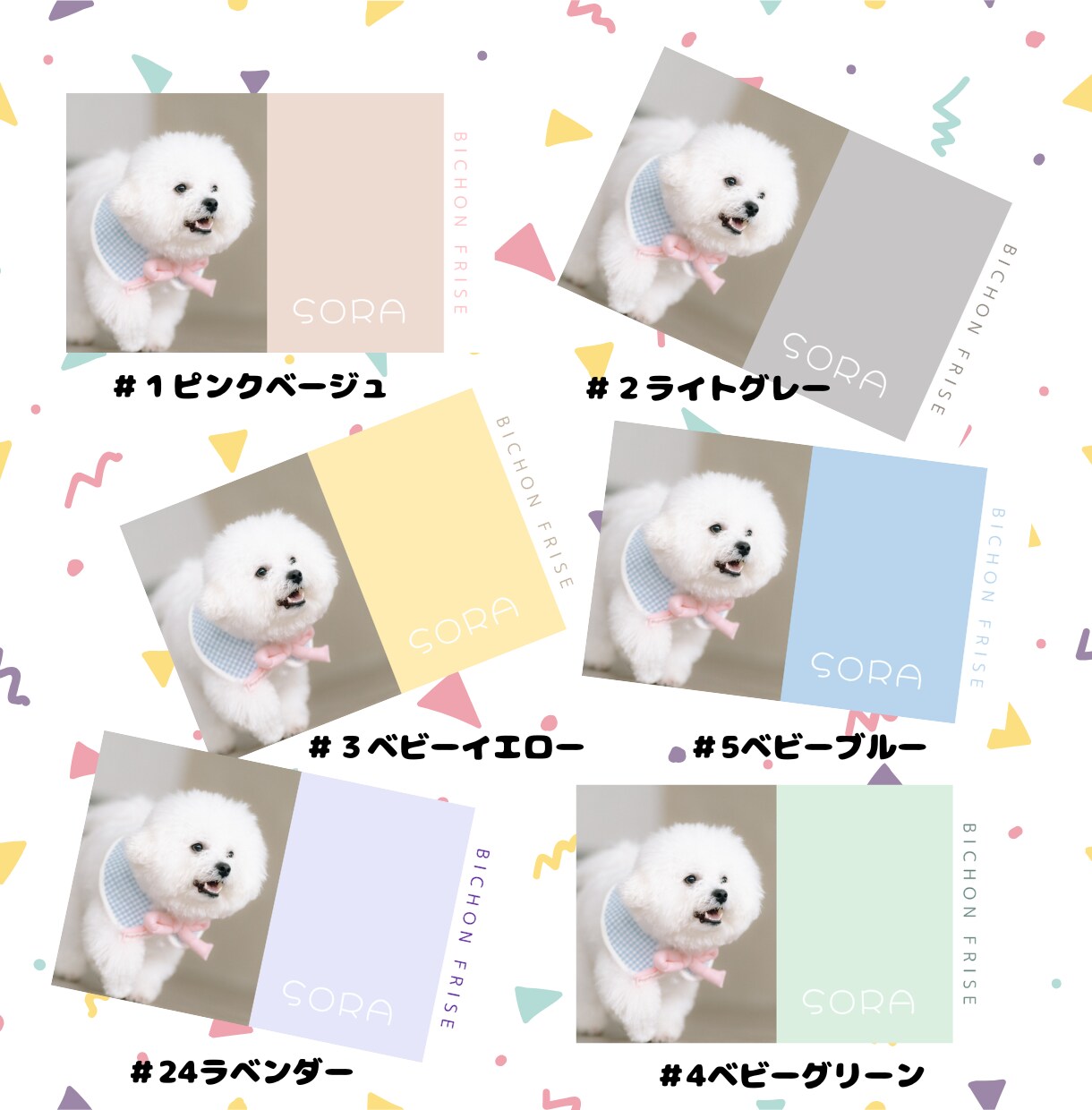 シンプル可愛い『うちの子名刺』を作成します ペットイベントやお散歩中の交流にぴったり！ イメージ7