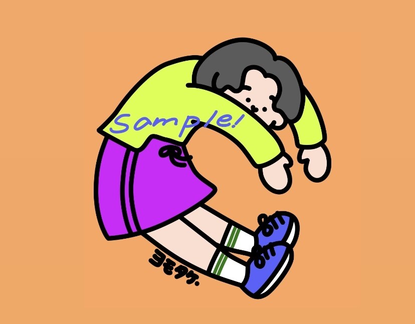 ゆるゆるな人間描きます 力を抜いてゆるゆるな自分の似顔絵に好きなポーズをさせませんか イメージ6
