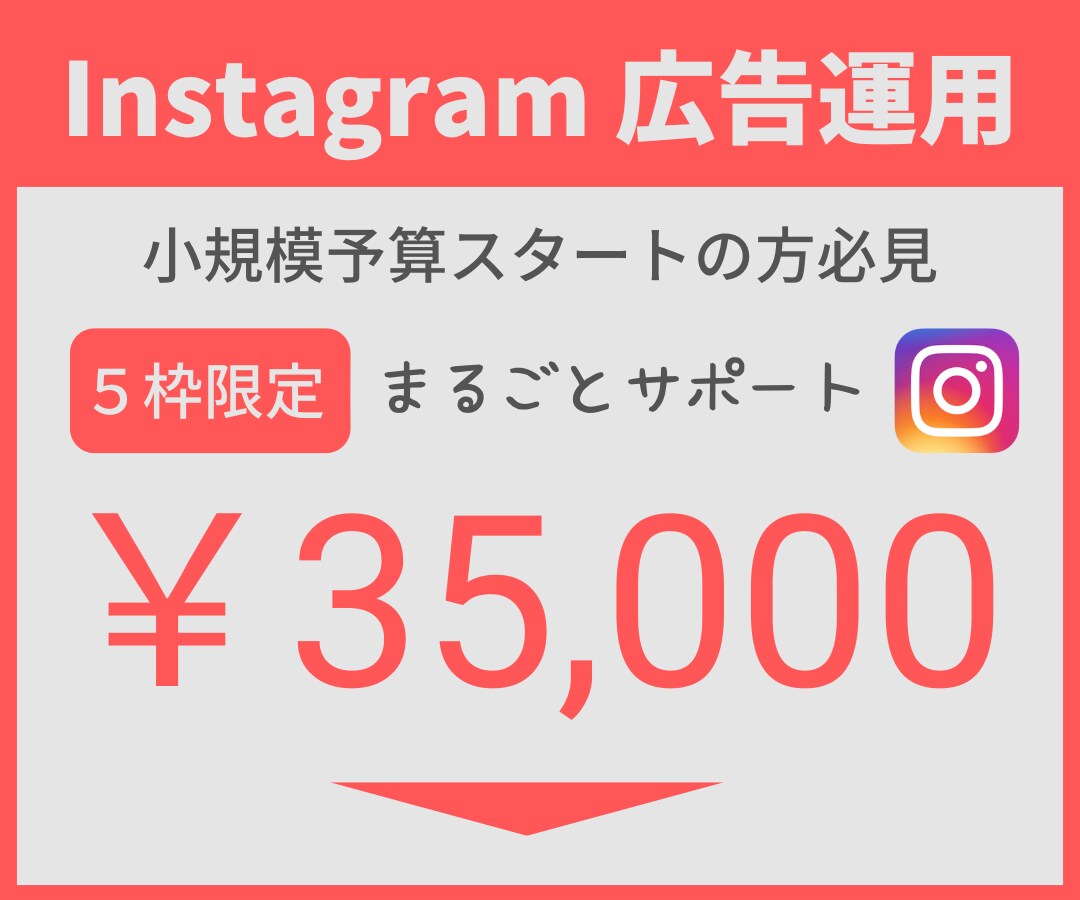 ビデオ対応 l Instagram広告運用承ります 薬機法、景表法にも精通した現役プロが親切丁寧にサポート イメージ1