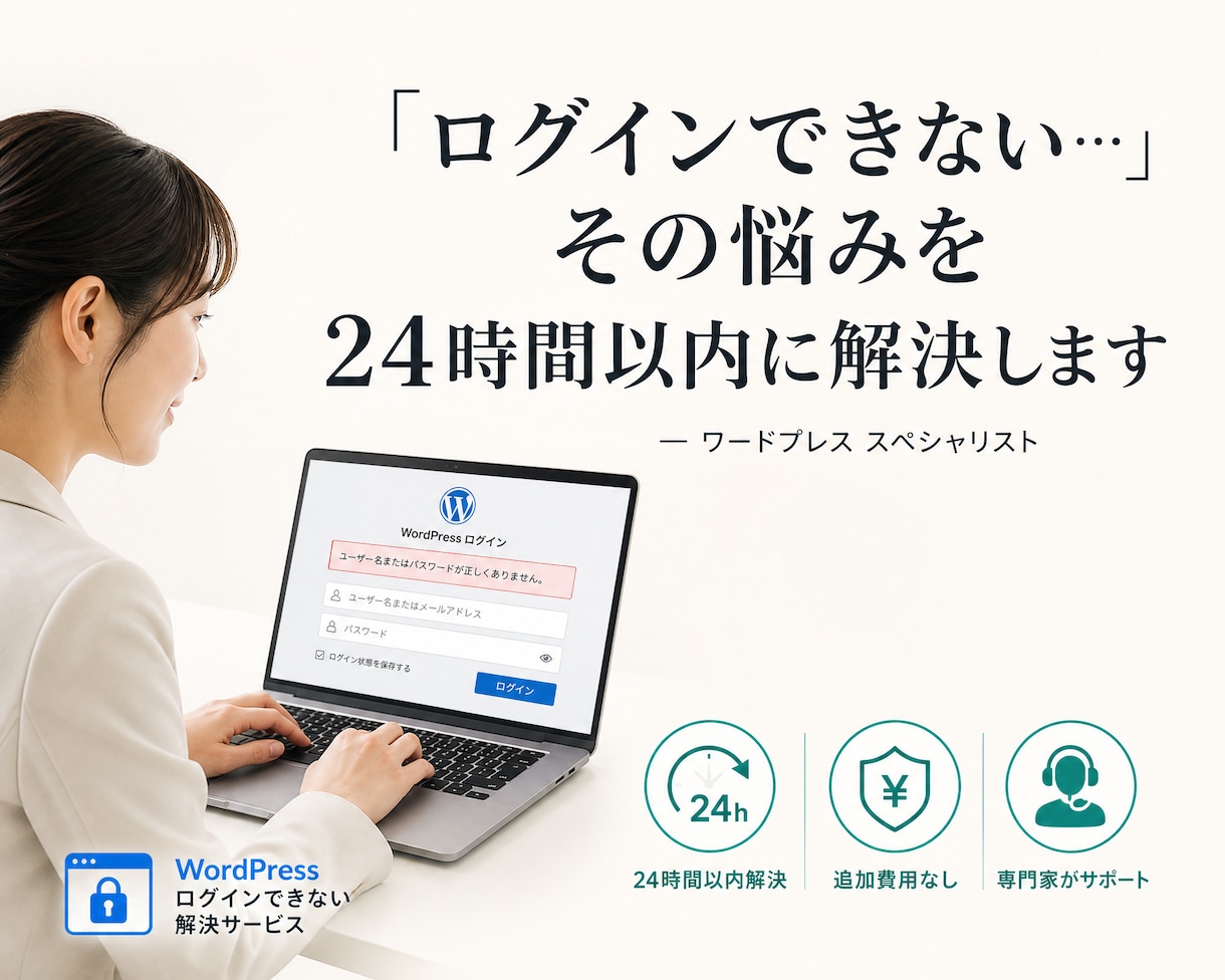 WordPressのログイン問題を解決します WordPressのあらゆるログイン問題に対応しています。 イメージ1