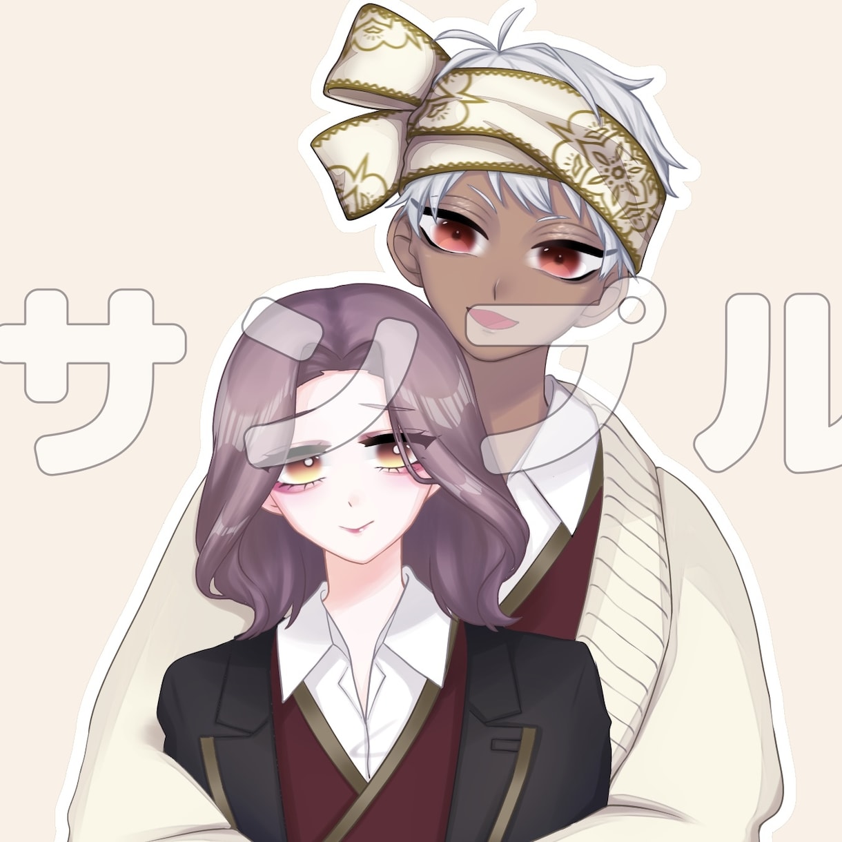 夢絵描きます 恋人・推し・コテキャ同士などなど2人の夢絵描きます！ イメージ2