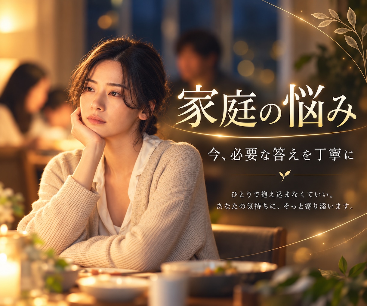 家族とのすれ違い・心の距離を読み解きます 夫婦・親子・義家族…近いからこそ苦しい関係に寄り添います イメージ1