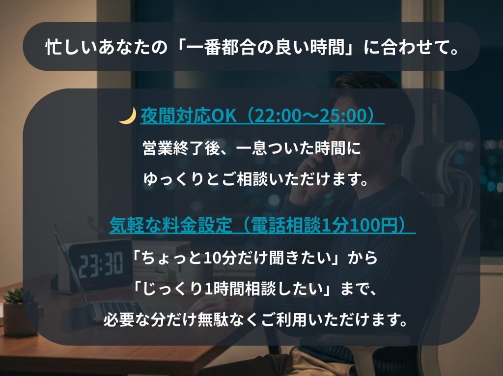 元料理長・店長があなたの店舗運営をサポートします 複数店舗の立上げ・運営管理経験者が、どんな悩みにも真摯に対応 イメージ5