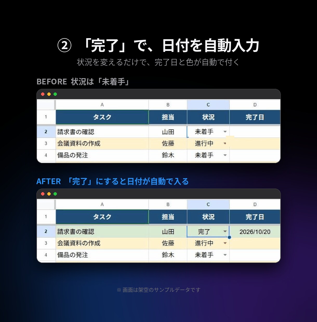 GASでスプレッドシートを自動化・エラー修正します 毎日の転記・集計作業をなくしたい方へ イメージ3