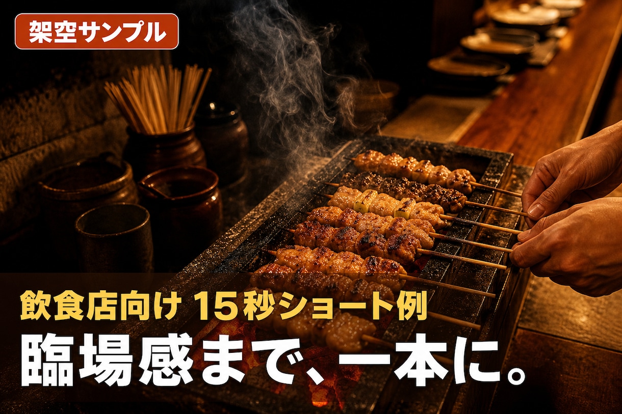 素材を送るだけ！店舗PRショート動画を作ります 台本不要｜つかみ2秒を3案・投稿文付き・初稿24時間 イメージ4