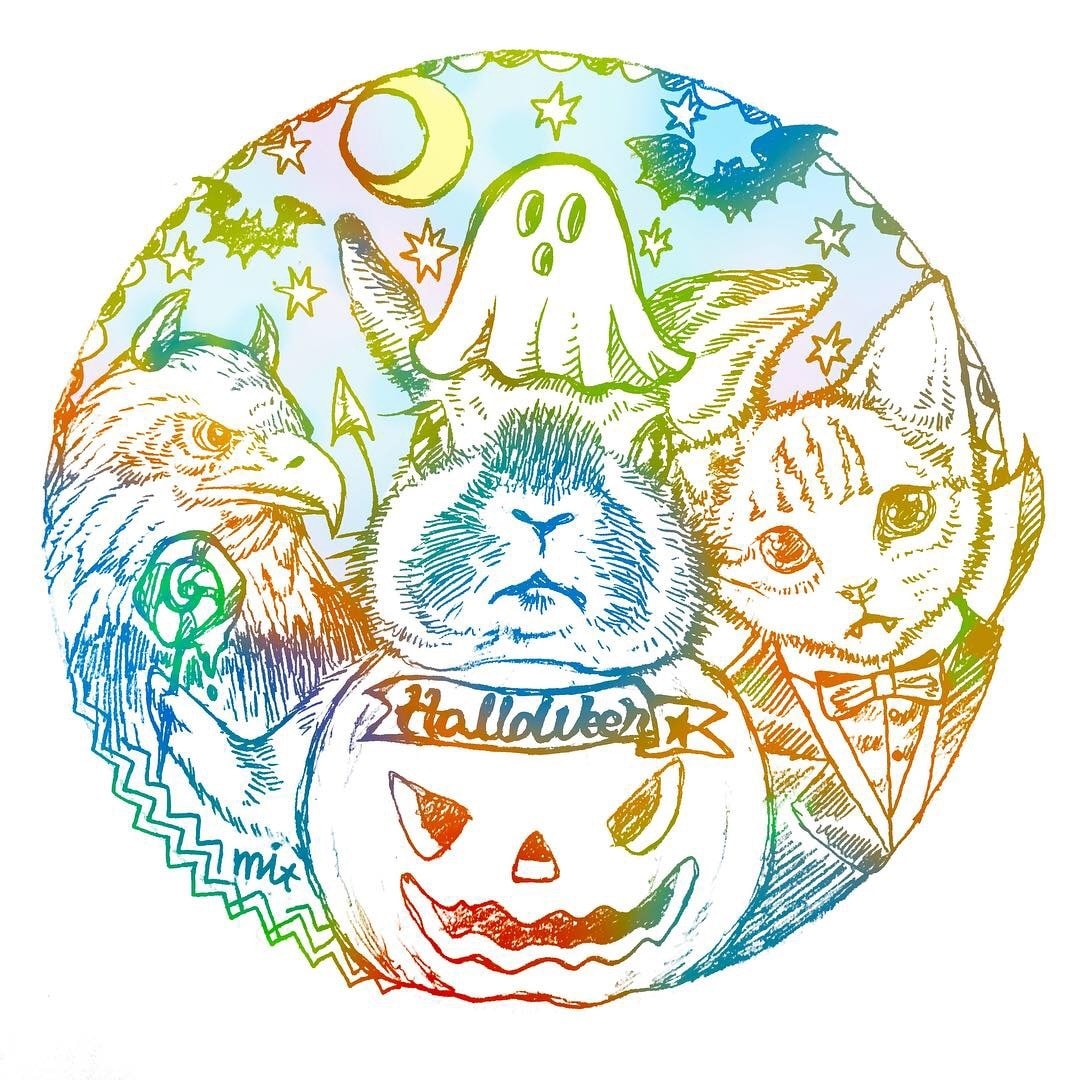 カラフルポップに動物のイラスト描きます ペットのイラストを思い出に残しませんか？ イメージ8