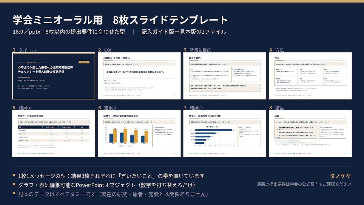 YIA採択講演者が学会ポスター・スライド作成します 多職種の講演資料で実績あり。統計グラフも作成 イメージ5