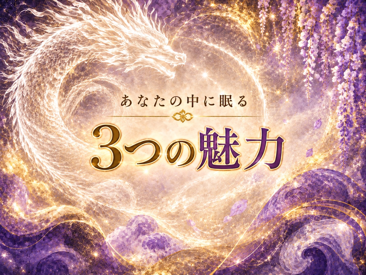 鑑定で気づいた“あなたの魅力3つ”をお伝えします 占術に基づいて、あなたの魅力や長所を優しい言葉でお届けします イメージ1