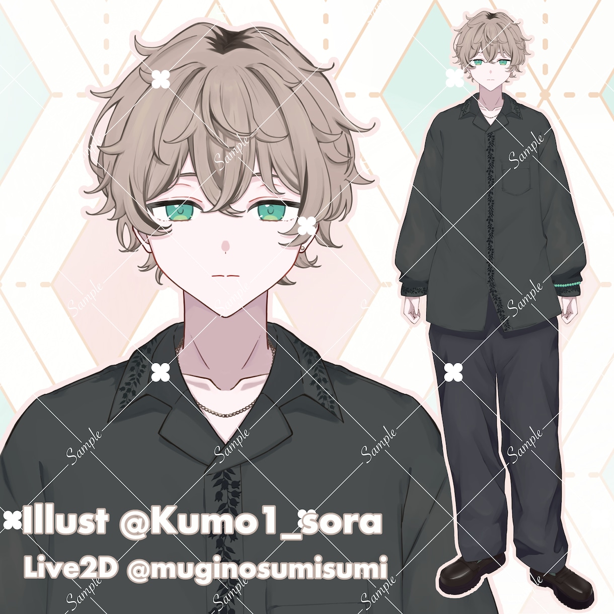 Vデビューお手伝い！Live2Dモデリングします 顔周りの自然なモデリングが得意です✨イラストセット割引あり！ イメージ6
