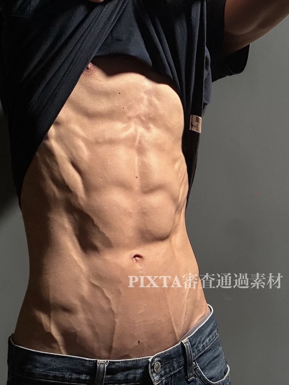 40代・細マッチョ☆腹筋パーツ素材撮影します 40代現役フィットネスモデルの割れた腹筋・肉体美をお届け イメージ6
